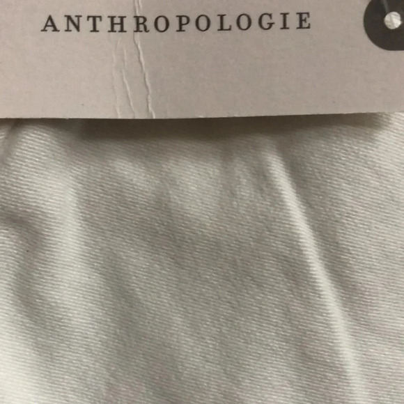 Anthropologie Chino white relaxed cuffed shorts Sz 28 New with tags - Picture 2 of 11